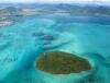 Vue aerienne de l'Ile aux Aigrettes Reserve Naturelle a l'Ile Maurice Ile aux Aigrettes Reserve Naturelle Ile Maurice