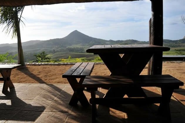 View from La Vieille Cheminee in Mauritius La Vieille Cheminee Mauritius