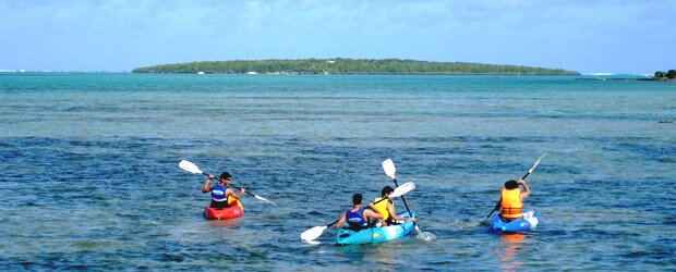 Kayak a l'Ile Maurice