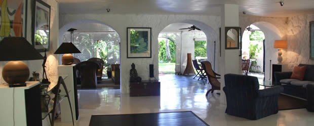 Living area at Villa Harmonie, Mauritius Living area at Villa Harmonie in Mauritius